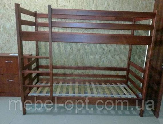 Двухъярусная кровать Засоня 80х190, цвет темный орех | Зображення 5