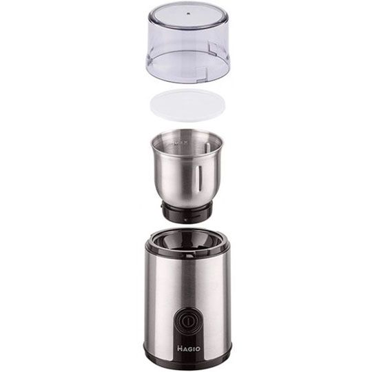 Кофемолка MAGIO MG-201 200 Вт, машинка для помола кофе, кофемолка мини, электрическая кофемолка для турки | Зображення 3