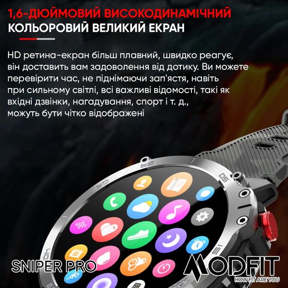 Modfit Sniper Pro Black-Silver 41 мм. | Зображення 3