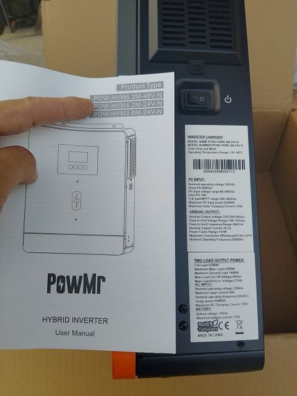 Гібридний інвертор PowMr 4.2Kw 24V 120A MPPT POW-HVM | Зображення 5