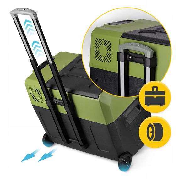 Холодильник туристичний компресорний Mountain Goat XTREME 39.3 л електричний, переносний Black/Olive (P-5905973404921) | Зображення 7