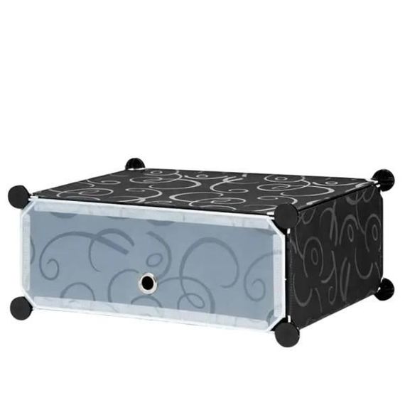 Шкаф пластиковый для обуви раскладной 37*37*90см