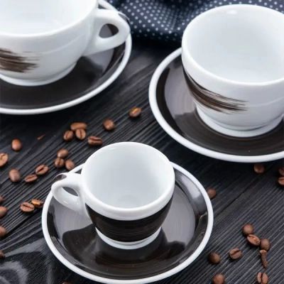 Чашка Ancap caffe latte 350 мл, серія Verona Millecolori Black (35139) | Зображення 2