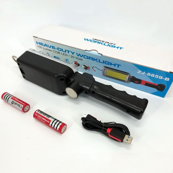 Фонарь кемпинговый ZJ-8859-COB-3 аккумуляторный 18650 х 2, зарядка от micro USB, с магнитом GU-394 и крючком | Зображення 3