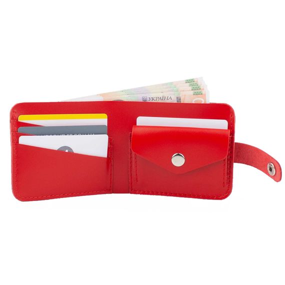 Гаманець mini redison Wally red шкіряний | Зображення 3