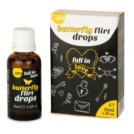 Збуджуючі краплі для двох HOT ERO Butterfly Flirt Drops, 30мл