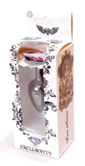 Анальний затор Boss Series - Jewellery Dark Silver PLUG Rose S, BS6400027 sexstyle | Зображення 13