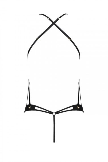 Боди из эко-кожи с вырезом Passion Tamaris Body Черный L/XL | Зображення 3