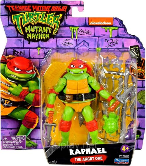 Фігурка Черепашки-ніндзя Рафаель 12 см Teenage Mutant Ninja Turtles Mutant Mayhem 4.6” Raphael TMNT Оригінал | Зображення 1