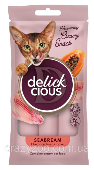 Рідкі ласощі для котів Delickcious з дорадо та папаєю 60 г D6251101