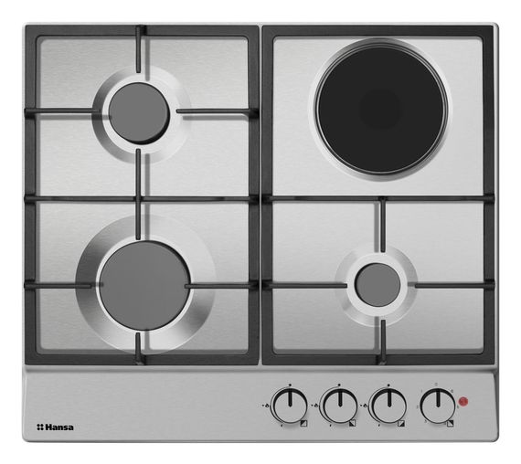 Варочная поверхность Hansa комбинированная (3 газ + 1 электро) BHMI610302