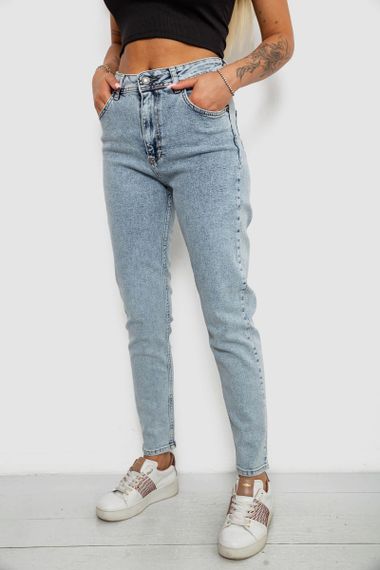 Джинси жіночі однотонні Skinny, колір блакитний, 244R1744S21 | Зображення 2