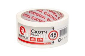Скотч Intertool - 48мм x 50м x 44мкм белый (KT-0917)