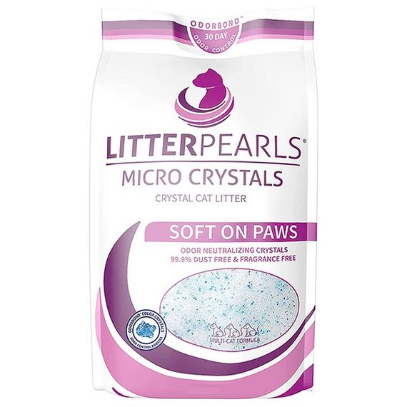 Силикагелевый наполнитель для кошачьих туалетов Litter Pearls Micro Crystals, 3.6 л