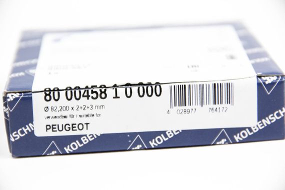 Кільця поршневі, комплект на 1 циліндр PEUGEOT DW8 1,9D, KOLBENSCHMIDT (800045810000) | Зображення 2