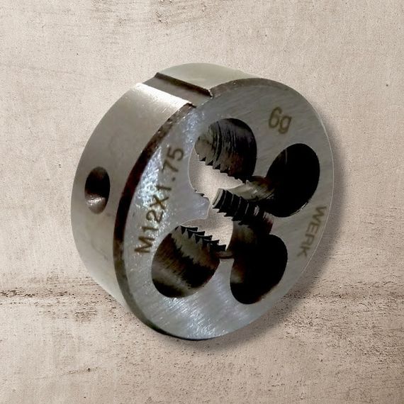 Плашка M12x1.75,38x13мм, 1шт. Werk | Зображення 1