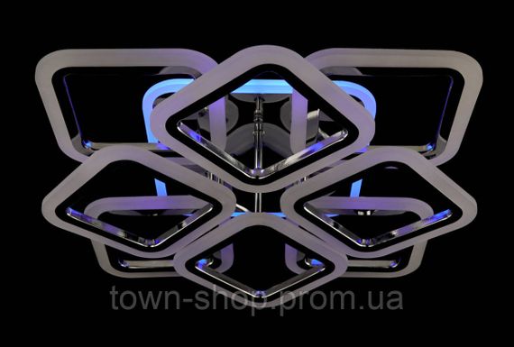Люстра потолочная LED с пультом A2400/4+4S-RGB-ch Хром 11х50х50 см. | Зображення 7