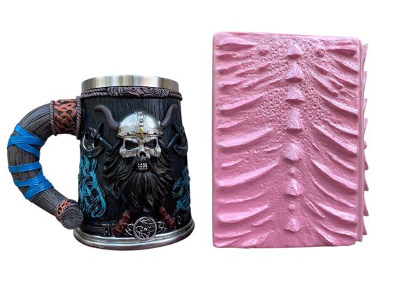 Подарунковий набір Кухоль 3D Скандинавський Воїн і Блокнот 3D «Дракон Єдинорога» | Зображення 1