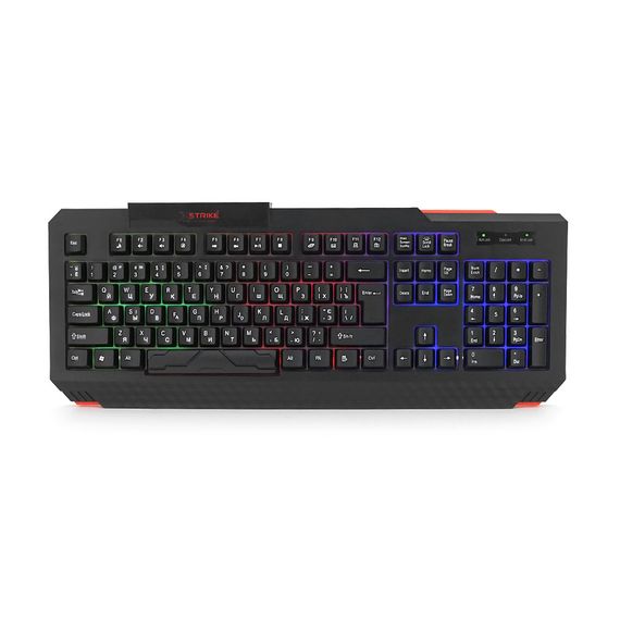 Клавиатура USB XSTRIKE XS-1022, довж. кабеля 150см, RGB подсветки, 460х175х35мм