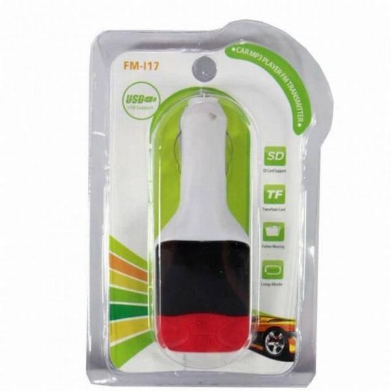 Трансмиттер FM модулятор CM I17 SD/Usb белый