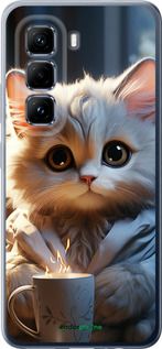Чохол на Infinix Hot 50 Pro 4G Білий кіт "5646u-3871-2448"