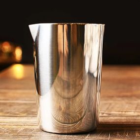 Змішувальний стакан для коктейлів Bar House із нержавійки Mixing glass 500 мл Сріблястий