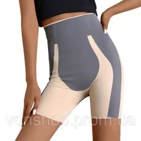 Шорти з високою талією для корекції фігури виготовлені з легкого безшовного нейлону