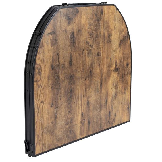 Стіл Bo-Camp Woodbine Oval 150x80 cm Black/Wood look (1404230) | Зображення 4