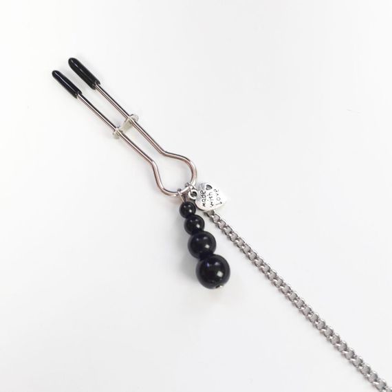 Затискач для сосків та клітора Art of Sex - Nipple and clit clamps Black Pearl sexstyle | Зображення 2
