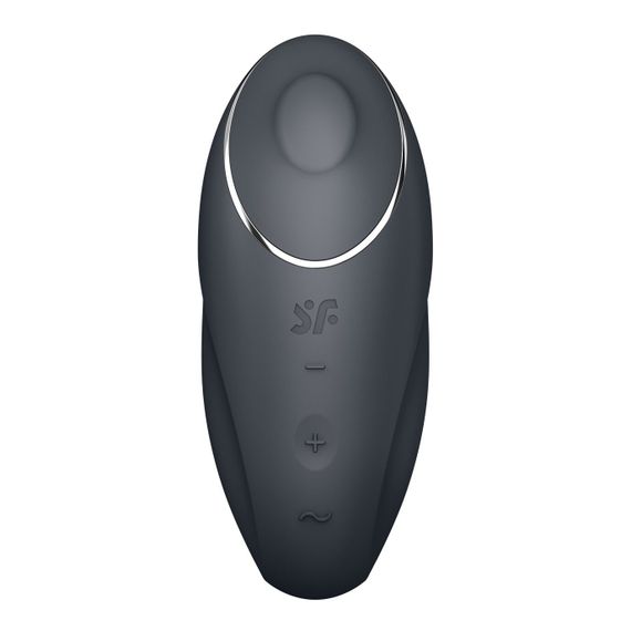Вібростимулятор-пульсатор Satisfyer Tap & Climax 1 Grey, ефект постукування пальцем, 2 мотори | Зображення 2