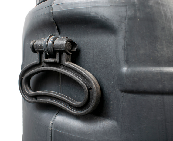 Бочка 30 л пластиковая техническая черная   широкая горловина бидон | Зображення 5