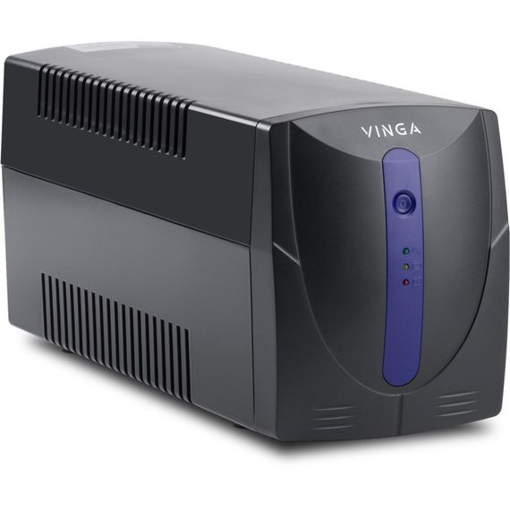 Пристрій безперебійного живлення Vinga LED 600VA plastic case with USB (VPE-600PU) | Зображення 1