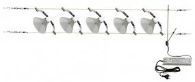 Светильник струнный поворотный (система) HTL-76/5 White