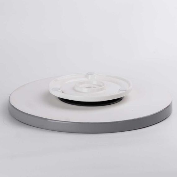 Чайний набір на 6 персон (з заварювальним чайником, чайником-заварником та керамічною підставкою), сірий. | Зображення 2