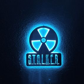 Панно декоративная картина на стену Сталкер LED 16 цветов пульт 350х400 acr-p000200