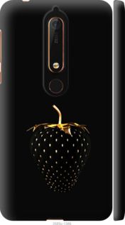 Чохол на Nokia 6 2018 Чорна полуниця "3585m-1386-24368"