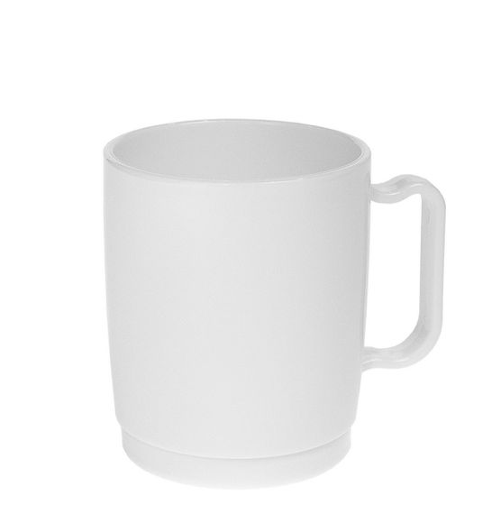 Чашка з полікарбонату біла 300 мл