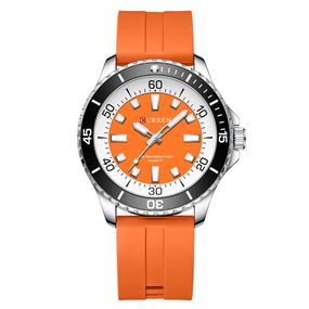 Годинник C1ur1ren 8448 Silver-Orange