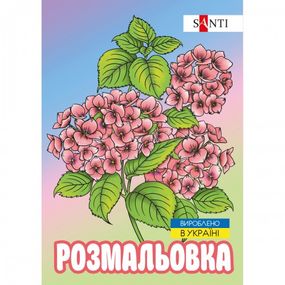 Раскраска А4 Santi Флористика 743058 12 листов
