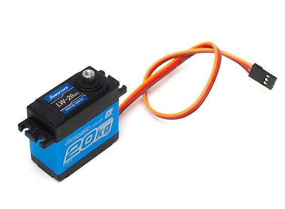 Сервопривод стандарт 60г Power HD LW-20MG 20кг/0.16сек цифровий з вологозахистом | Зображення 1