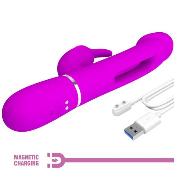 Вібратор PRETTY LOVE Kampas Rabbit 3 in 1,7 vibration functions 4 licking settings Sex Aura | Зображення 5