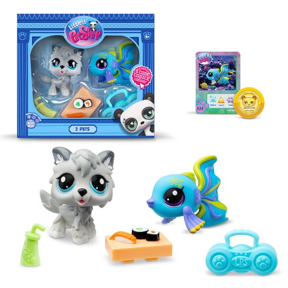 Игровой набор "Рок-н-ролльные суши" Littlest Pet Shop 00526 аксессуары и 2 фигурки | Зображення 2
