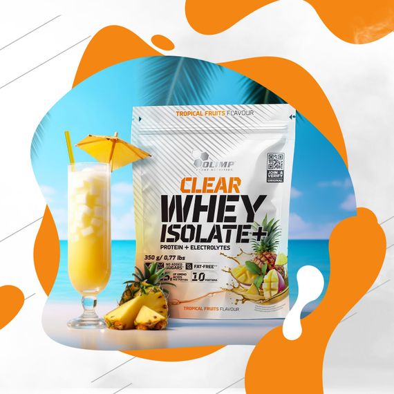 Протеин Olimp Clear Whey Isolate+ 350 г, тропические фрукты | Зображення 2