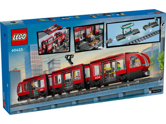 Конструктор LEGO City Трамвай і вокзал у центрі міста 60423 | Зображення 1