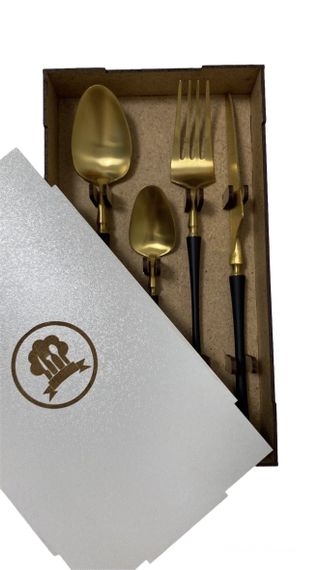 Набір столових приборів Black Few (на 4 персони) | Зображення 5