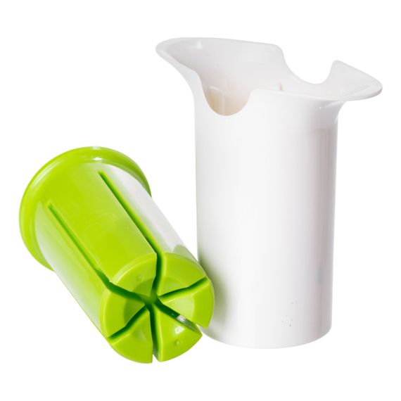 Овочерізка ручна 11×6×11 см кругла універсальна овочерізка механічна мультирізка для овочів і фруктів HP-8-72 | Зображення 2