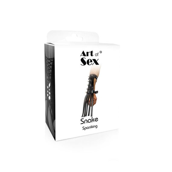 Шкіряна БДСМ рукавичка-хлист Art of Sex - Snake sexstyle | Зображення 3