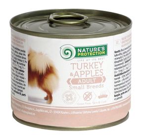 Корм Nature's Protection Adult Small Breeds Turkey & Apples вологий з індичкою для дорослих собак малих порід 200 гр