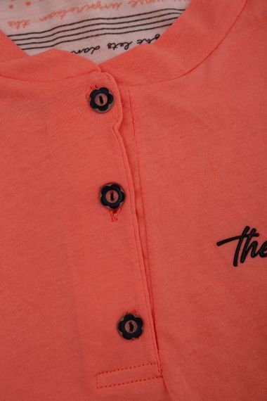 Пижама женская с принтом  -уценка, цвет персиковый, 243R0004-P5-U | Зображення 6