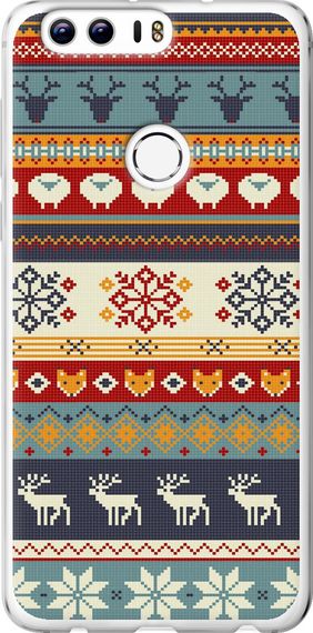 Чехол на Huawei Honor 8 Рождественский орнамент "3303u-351-17620"